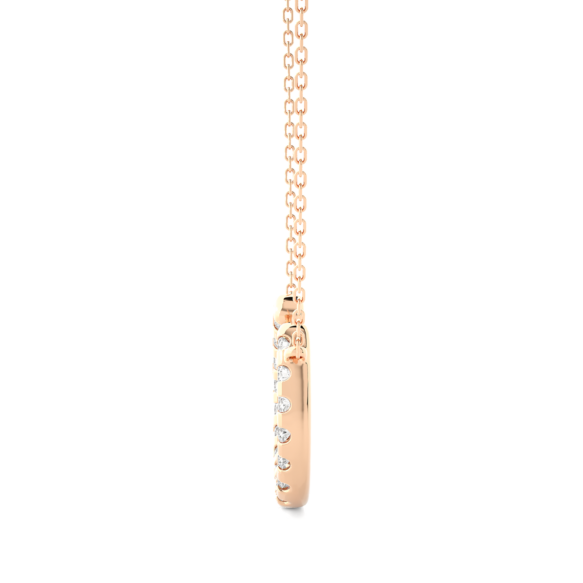 0.26 CT Dazzle U Alphabet Pendant For Women's In Labgrown And Natural Diamonds - HIGHCARAT DIAMONDS