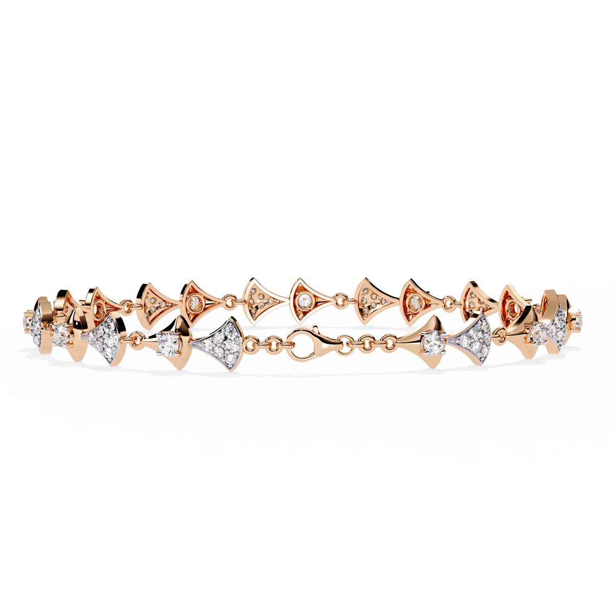1.26Ct Round Cut Lab Grown Diamond Art Deco Dainty Elegant Timeless Perfect Minimalist Line Bracelet For Gift - HIGHCARAT DIAMONDS