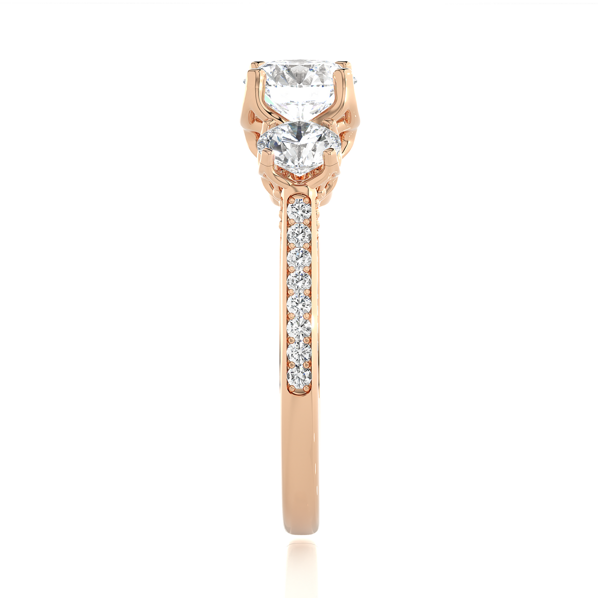 1.90 CT Round Cut Lab Grown Diamond 14K Solid White Gold Proposal Ring For Her - HIGHCARAT DIAMONDS