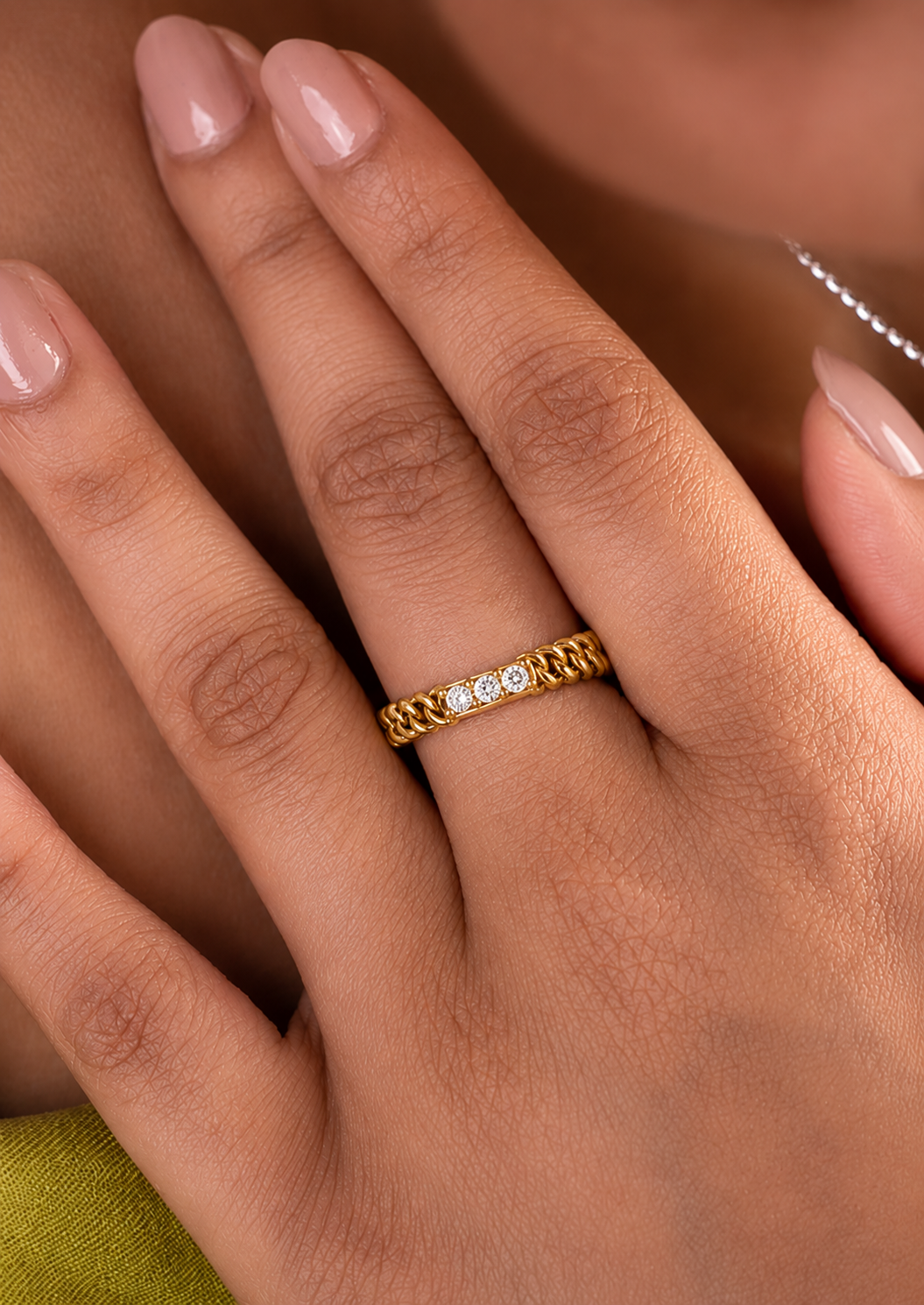 14 KT Solid Gold Round Cut Gender-Neutral Diamond Rings Unisex Bands For Modern Style - HIGHCARAT DIAMONDS