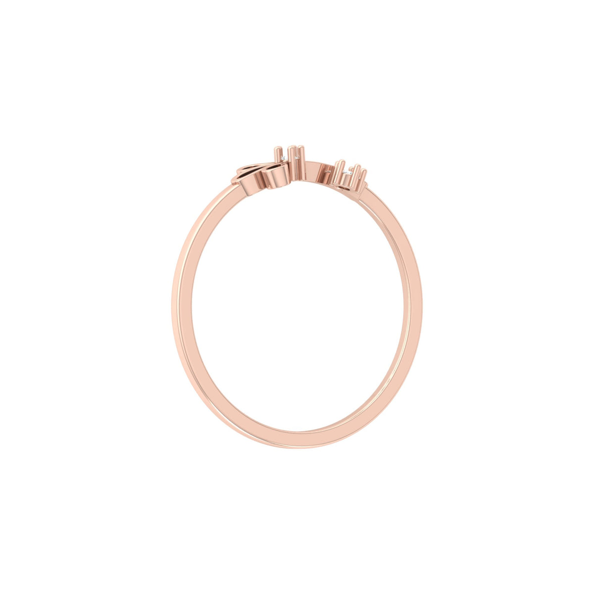 14K Solid White Gold Anniversary Gift Ring For Her Modern And Secure Design - HIGHCARAT DIAMONDS