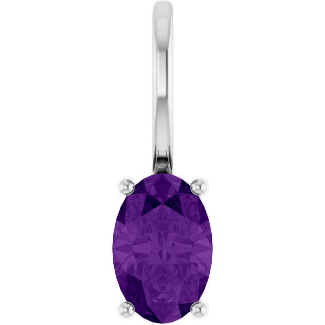 14k-white--lab-grown-ruby-charm/pendant