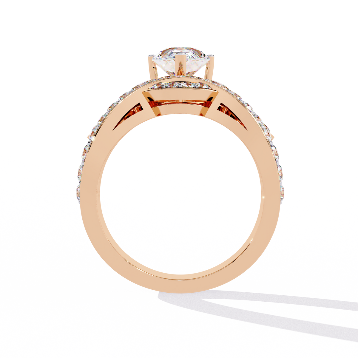 2.14Ct Pear And Round Cut Diamond Delicate Stunning Halo Vintage Sparkling Engagement Ring Special Day Gift For Her - HIGHCARAT DIAMONDS