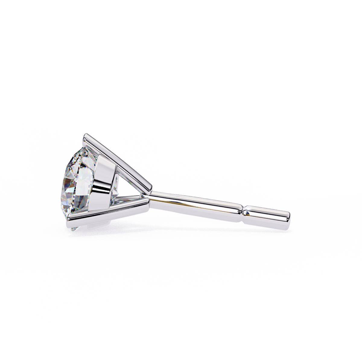 Vintage 2.57CTRound Cut Diamond 3 Prong Set Delicate Elegance Dainty Cluster Stud Earring For Her - HIGHCARAT DIAMONDS