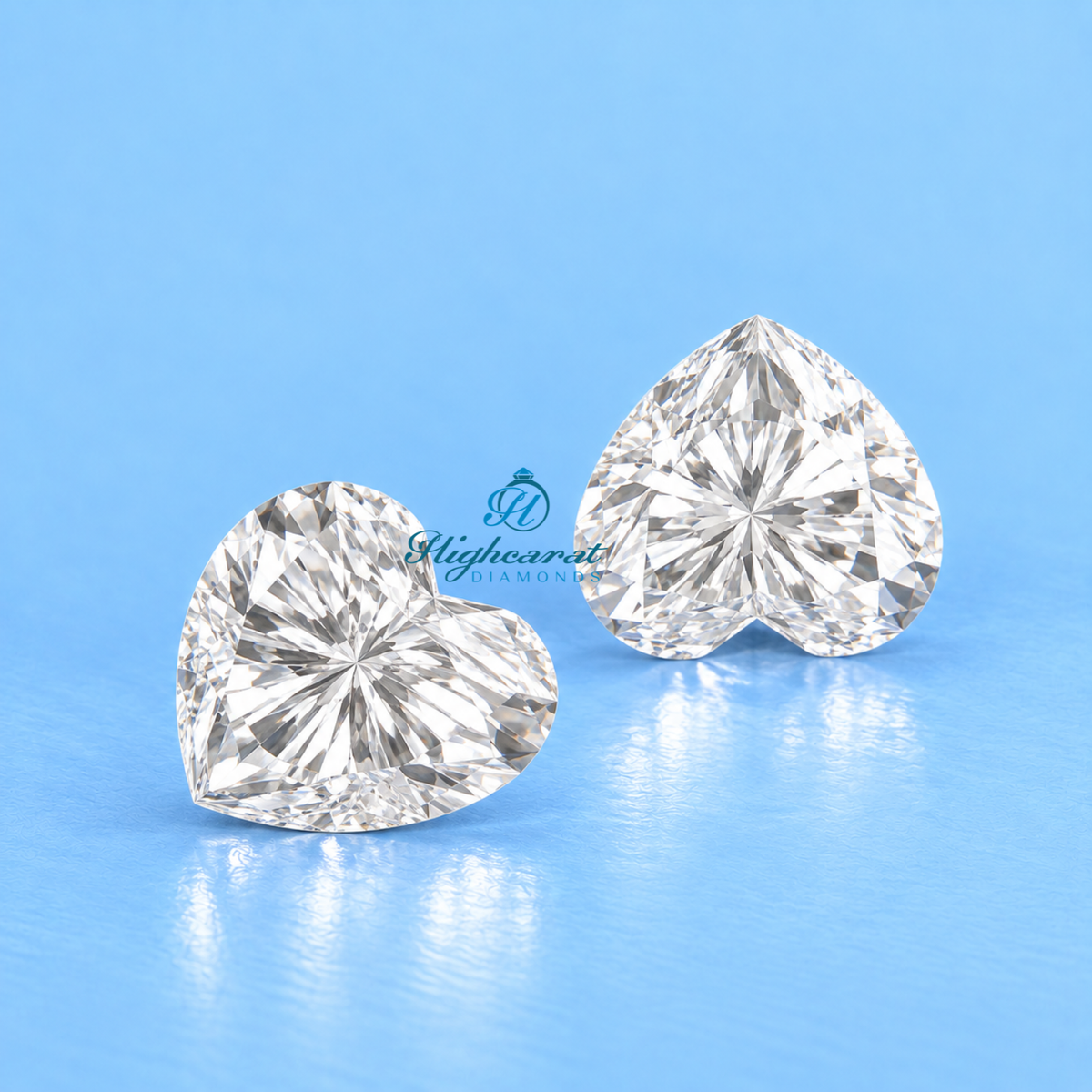 Close-Up of Antique Heart Shaped Lab Grown Diamond