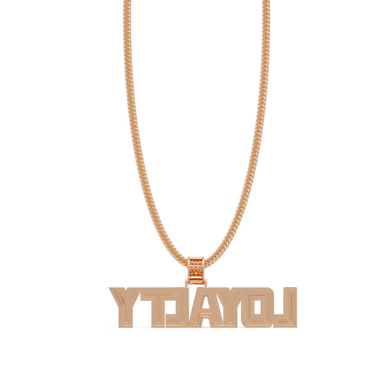 Loyalty Lab Grown Diamond Name Pendant Necklace - HIGHCARAT DIAMONDS