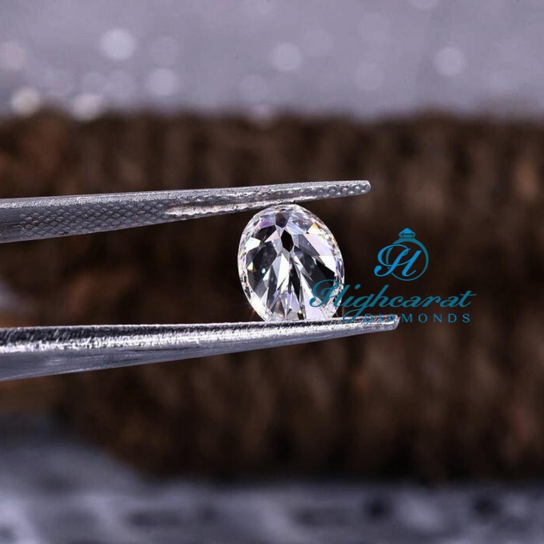 Certified Oval Shape Old European Cut Lab Grown Diamond with balanced proportions
