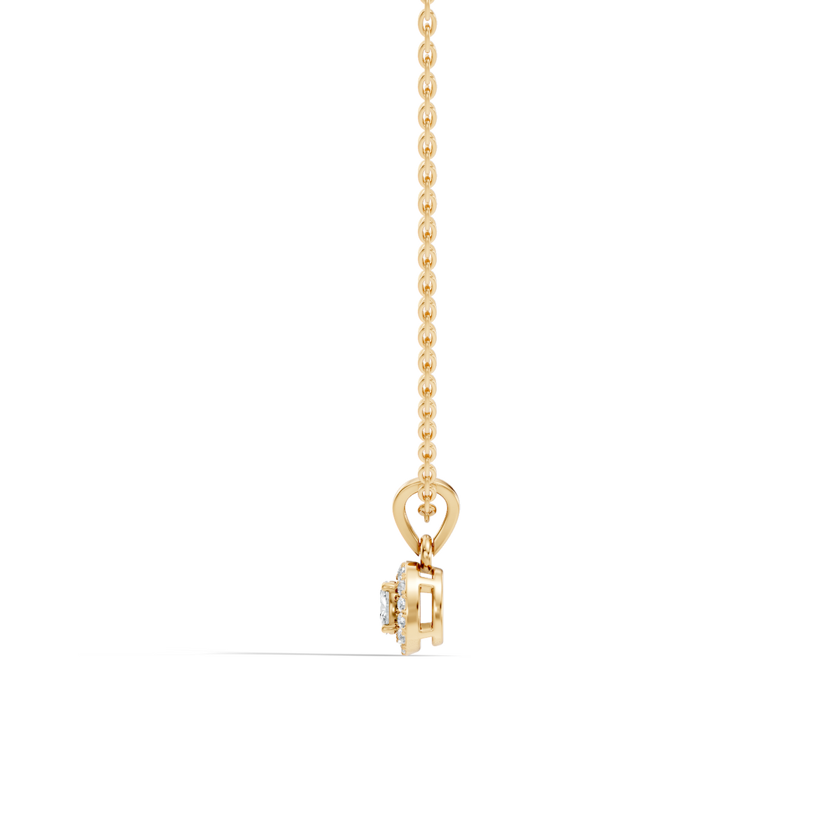 Classic Oval Cut Diamond Anniversary Pendant in 14K Solid White Gold Gift for Her - HIGHCARAT DIAMONDS