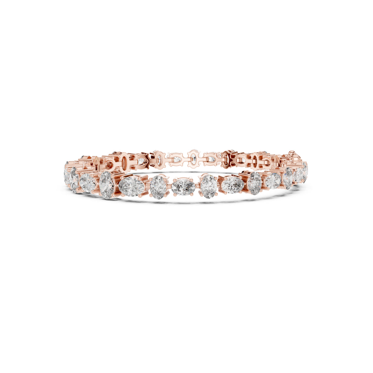 7.71 Ct Oval Cut Top Grade Diamond Elegant Minimalist Bezel Set Vintage Stunning Party Wear Bracelet For Her - HIGHCARAT DIAMONDS