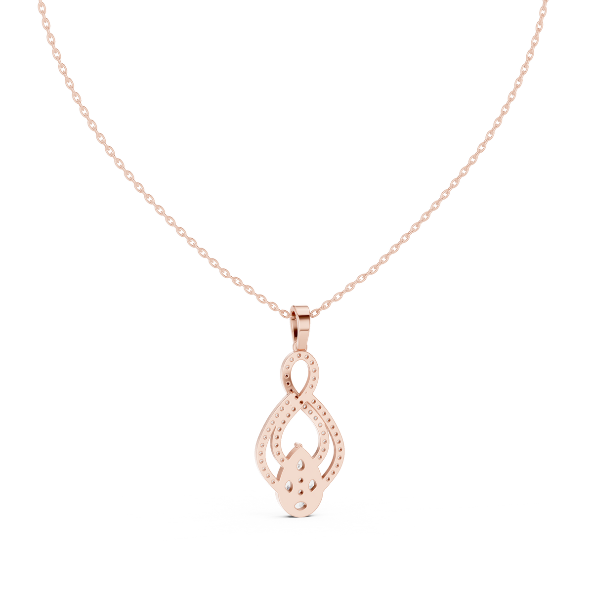 Pear, Round, & Marquise Drop Vintage Elegance Diamond Pendant For Women Daily Wear - HIGHCARAT DIAMONDS
