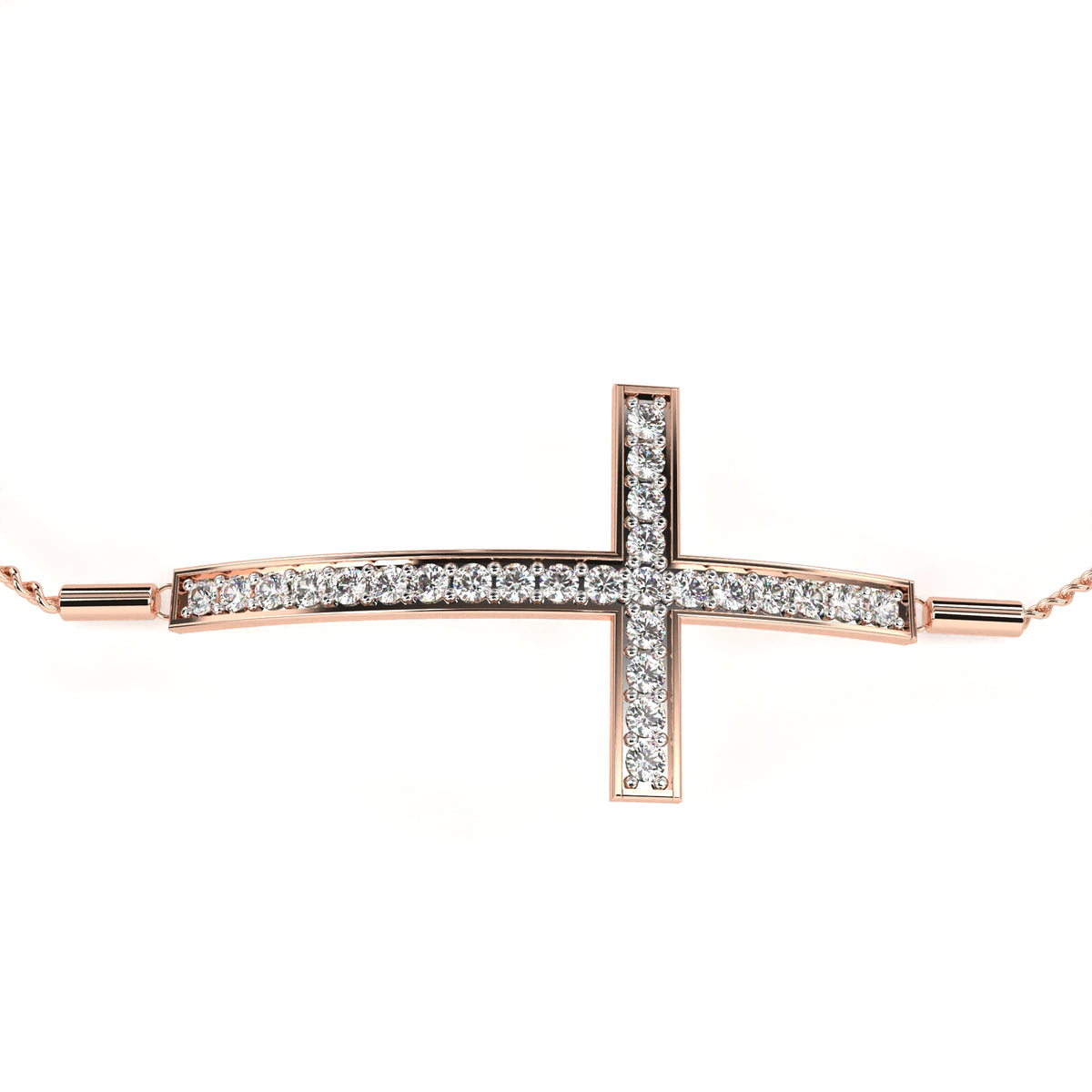 Round Cut Diamond Criss Cross Shape Antique Delicate Prong Set Stunning Handmade Bracelet Annivrasry Gift For Her - HIGHCARAT DIAMONDS