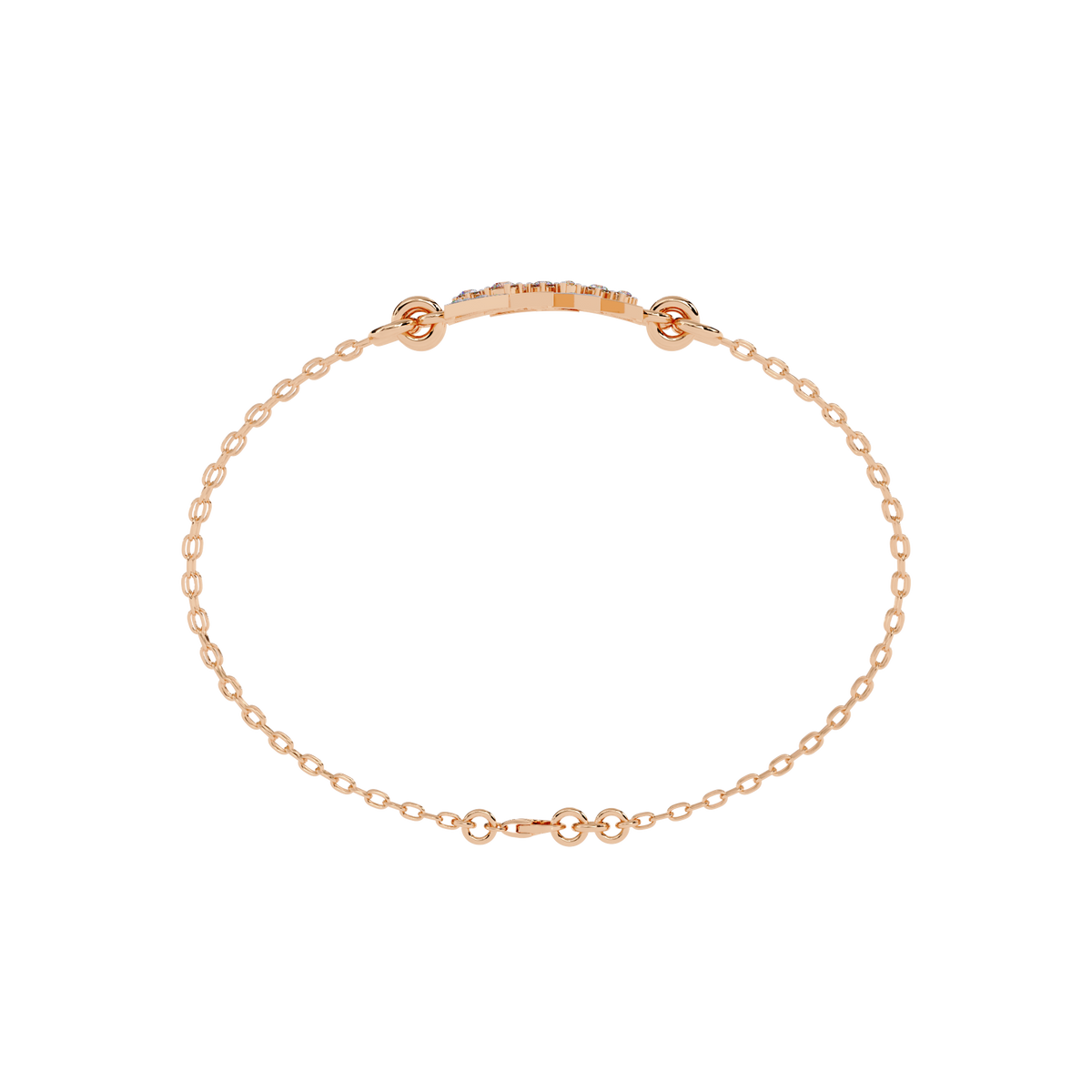 Round Cut Diamond Dainty Hand Crafted Cluster Vintage Timeless Bracelet Gift for Her Women's - HIGHCARAT DIAMONDS