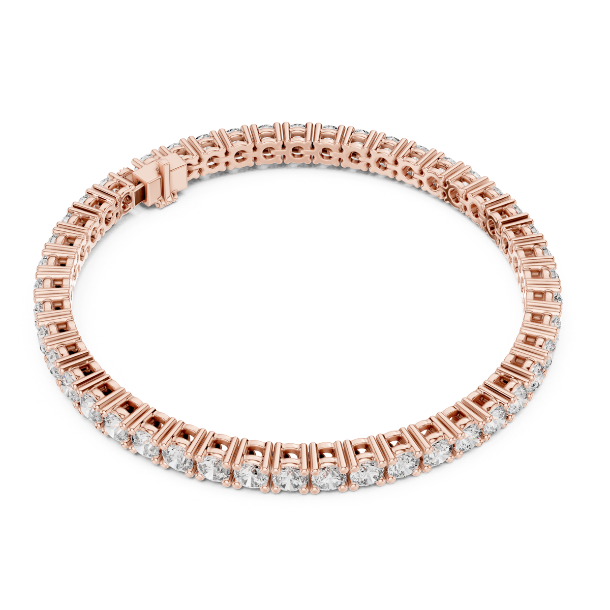 Round Cut Lab Grown Diamond Tennis Bracelet - HIGHCARAT DIAMONDS