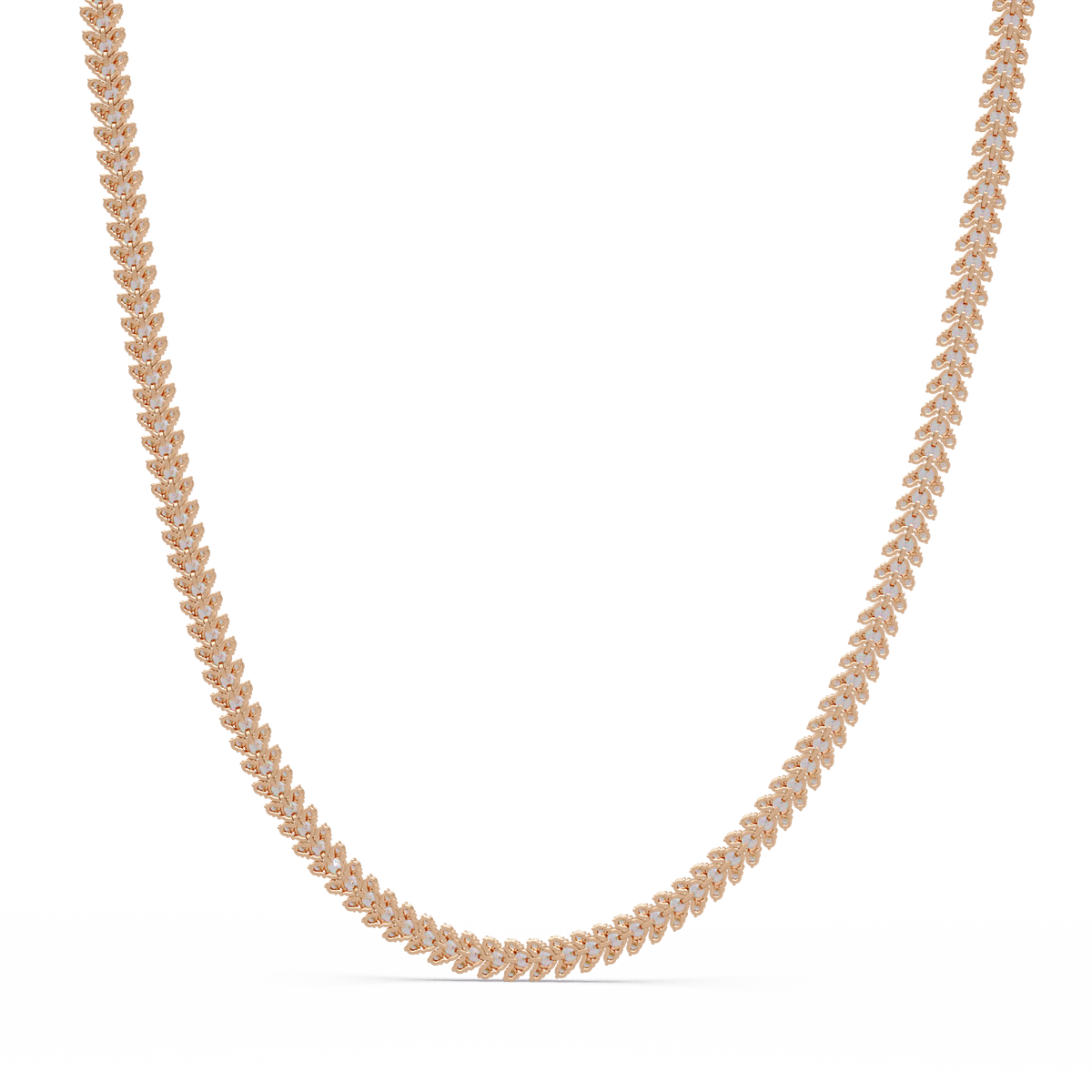 Round Cut Lab Grown Diamond Tennis Necklace - HIGHCARAT DIAMONDS