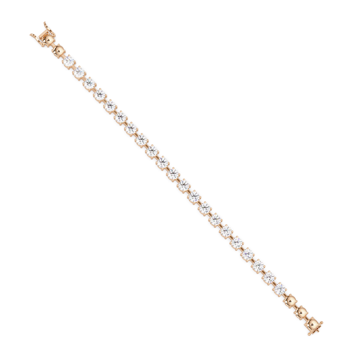 Round Lab Grown Diamond Tennis Bracelet - HIGHCARAT DIAMONDS