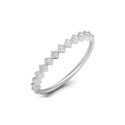 0.11 CT Diamond Band Ring for Women's Lightweight & Elegant Anniversary gift for her - HIGHCARAT DIAMONDS
