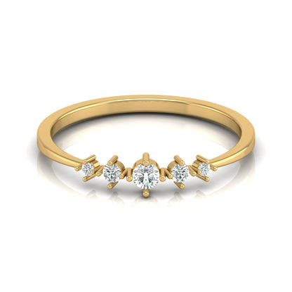 0.12 CT Elegant Round Diamond Band Ring For Her Perfect For Daily Sparkle - HIGHCARAT DIAMONDS