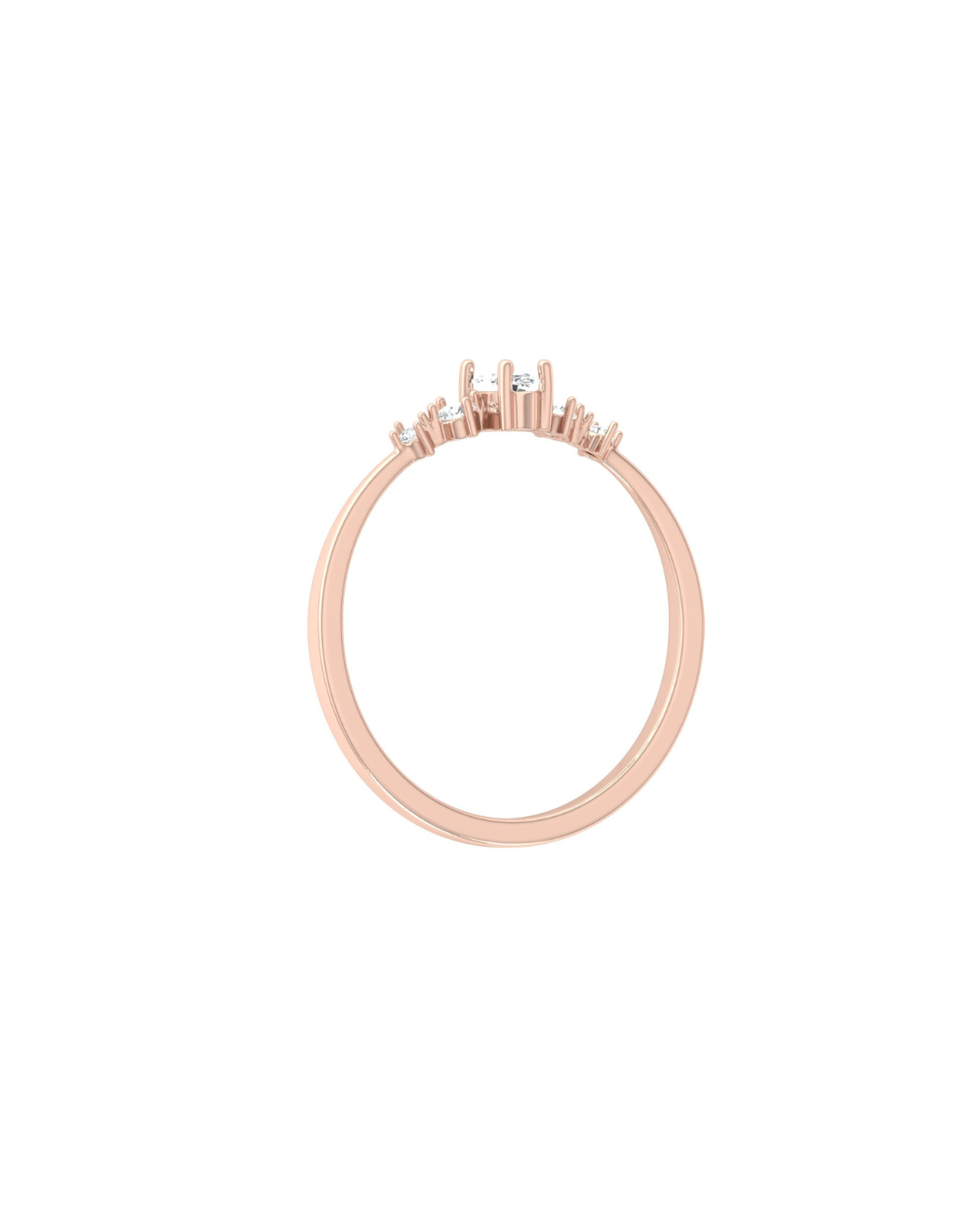 0.16 CT Round And Marquise Lab OR Natural Diamond Band Ring Anniversary Special - HIGHCARAT DIAMONDS