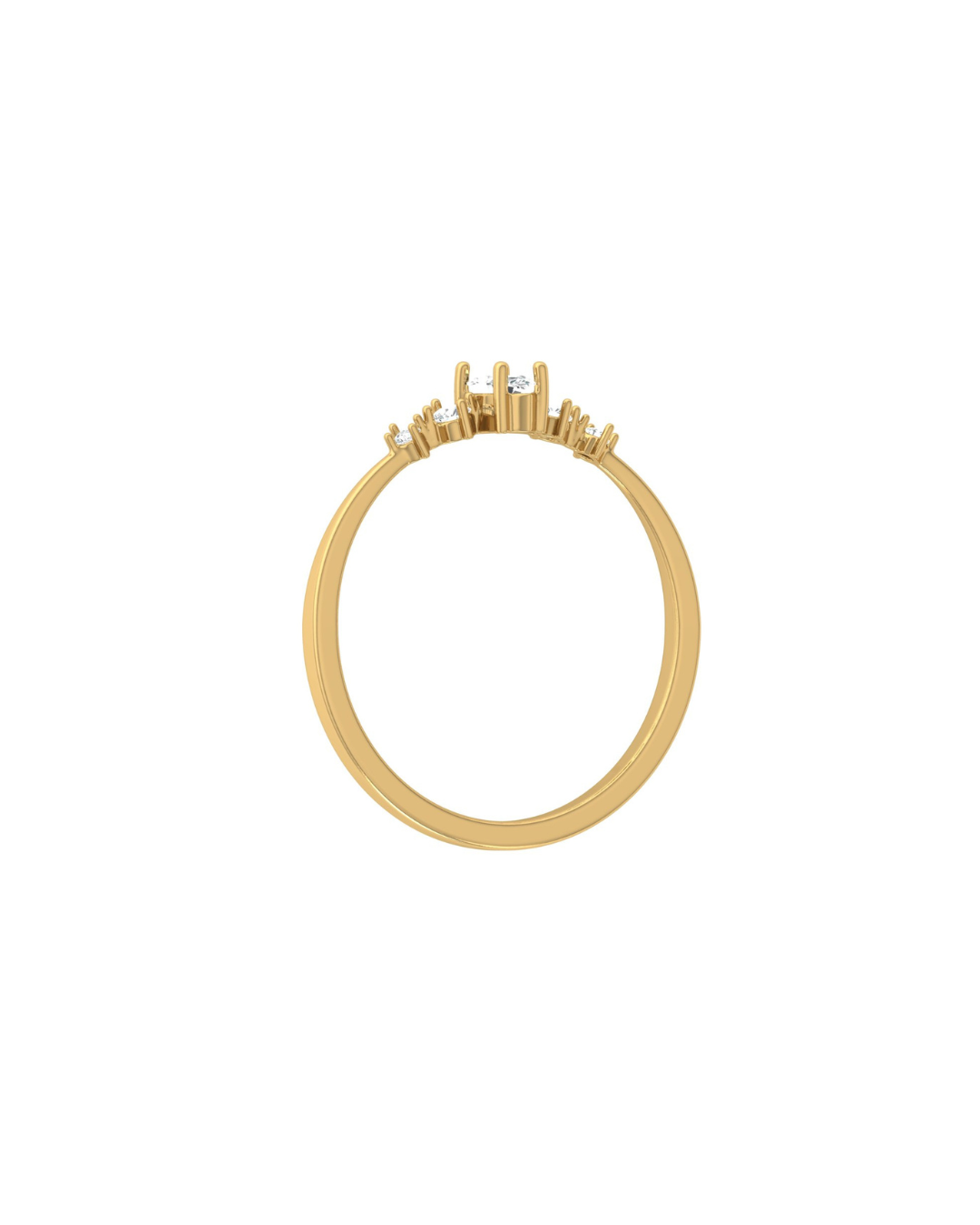 0.16 CT Round And Marquise Lab OR Natural Diamond Band Ring Anniversary Special - HIGHCARAT DIAMONDS