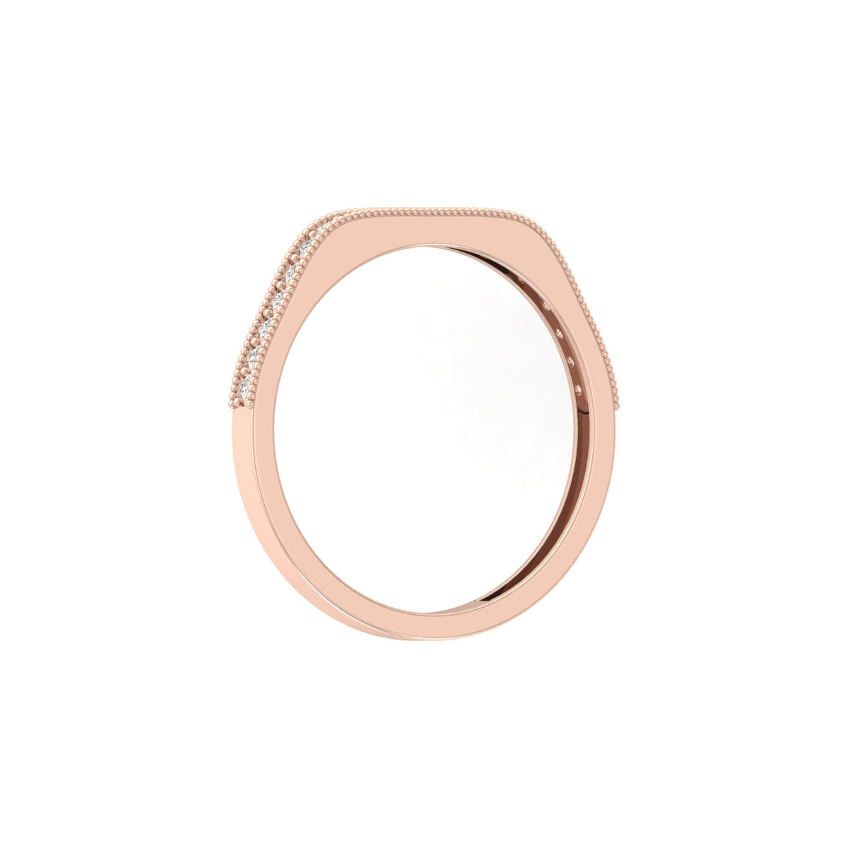 Dainty 0.16 CT Round Cut Colorless Engagement Band Ring Everyday Chic - HIGHCARAT DIAMONDS