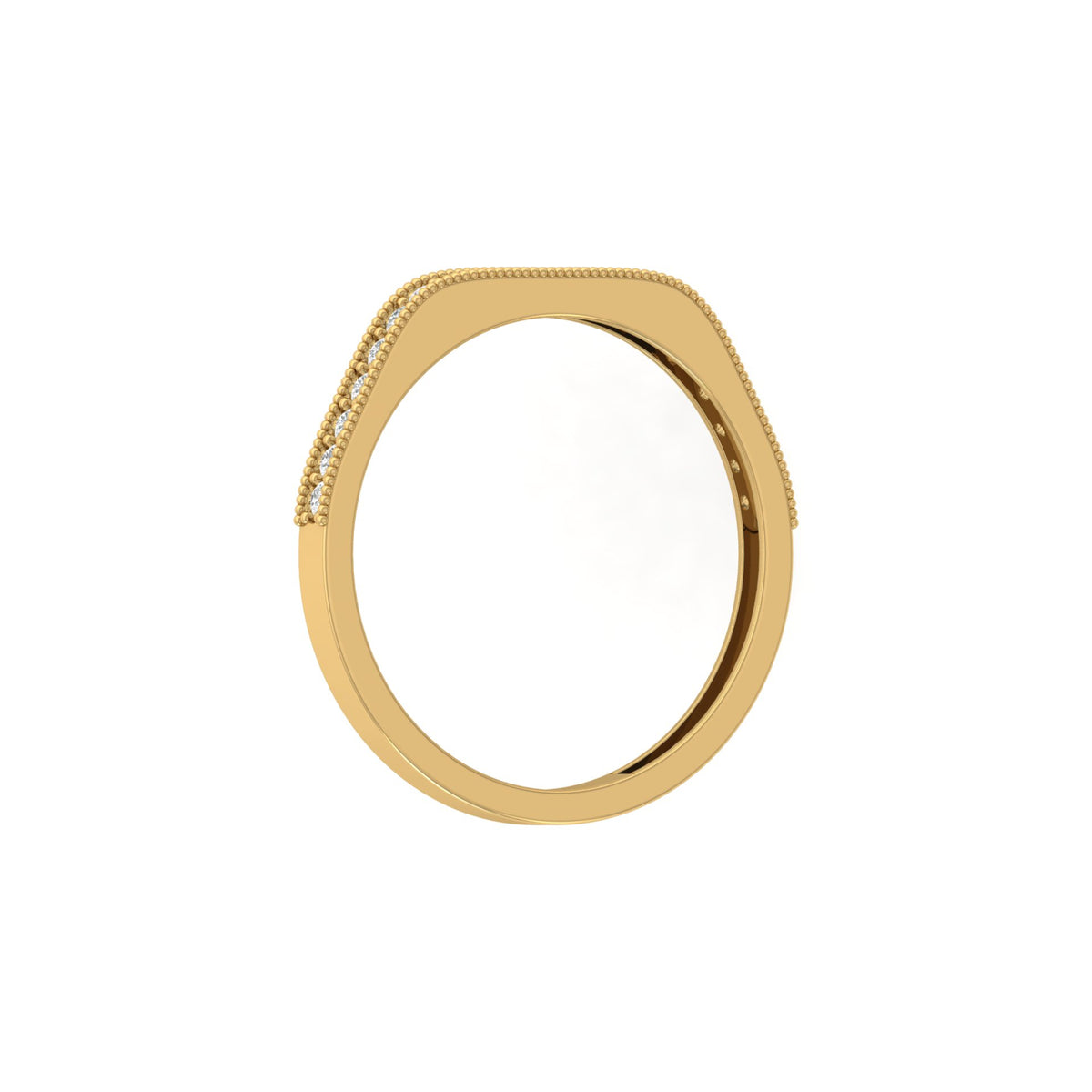 Dainty 0.16 CT Round Cut Colorless Engagement Band Ring Everyday Chic - HIGHCARAT DIAMONDS