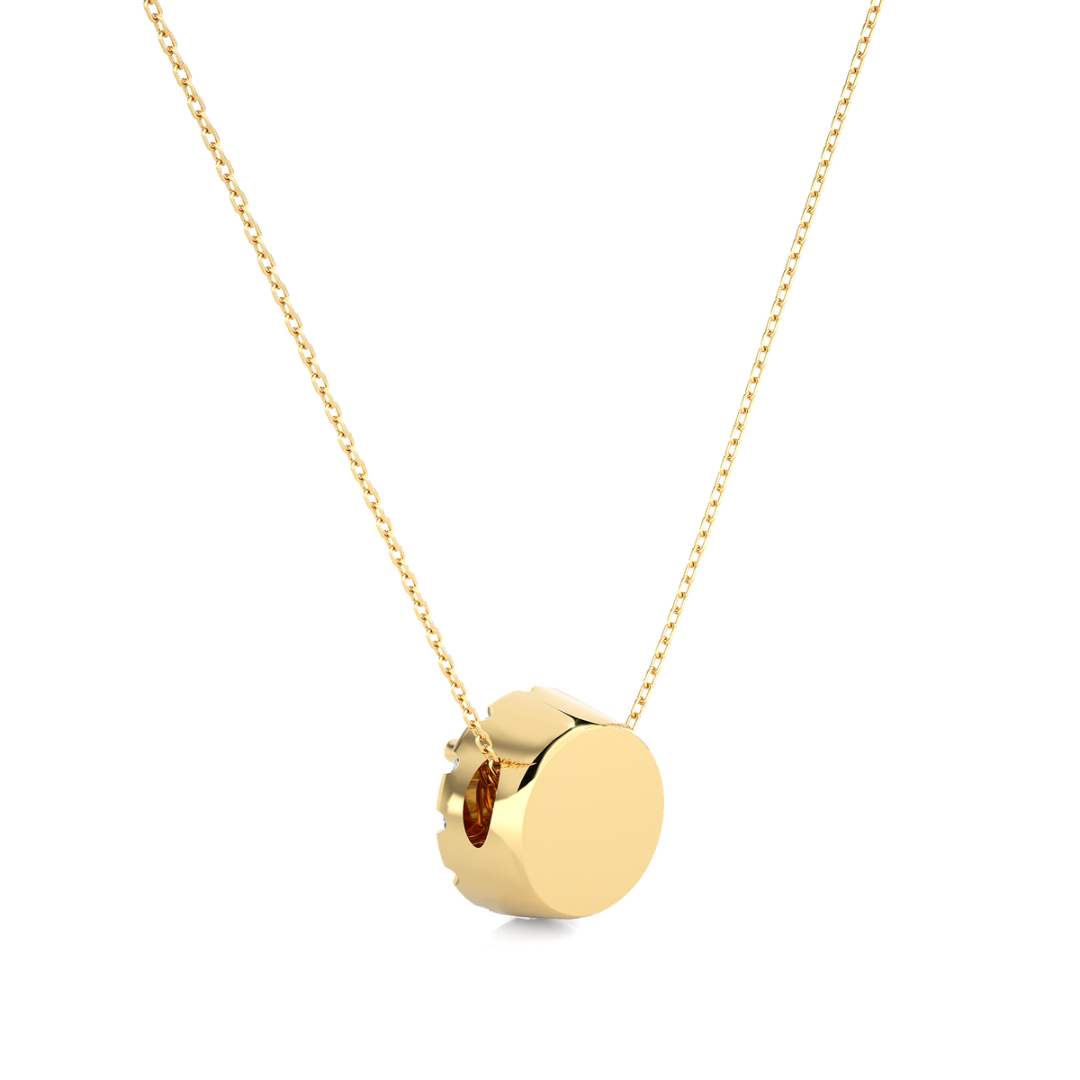 0.34 Carat Round Lab-Grown Diamond Halo pendants Shop elegant Pendant for women & exquisite gold pendant - HIGHCARAT DIAMONDS