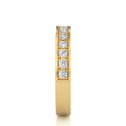 0.49 CT Round Diamond Channel Set Eternity Band Ring Special Anniversary Gift For Women's - HIGHCARAT DIAMONDS