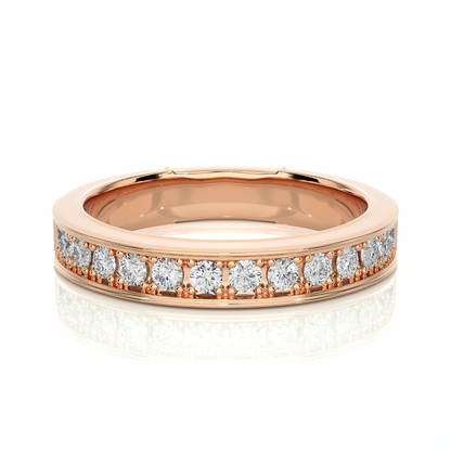 0.49 CT Round Diamond Channel Set Eternity Band Ring Special Anniversary Gift For Women's - HIGHCARAT DIAMONDS