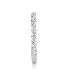 0.73 CT Round Cut Elegant Prong Set Labgrown Or Natural Diamond Wedding Band For Women's - HIGHCARAT DIAMONDS