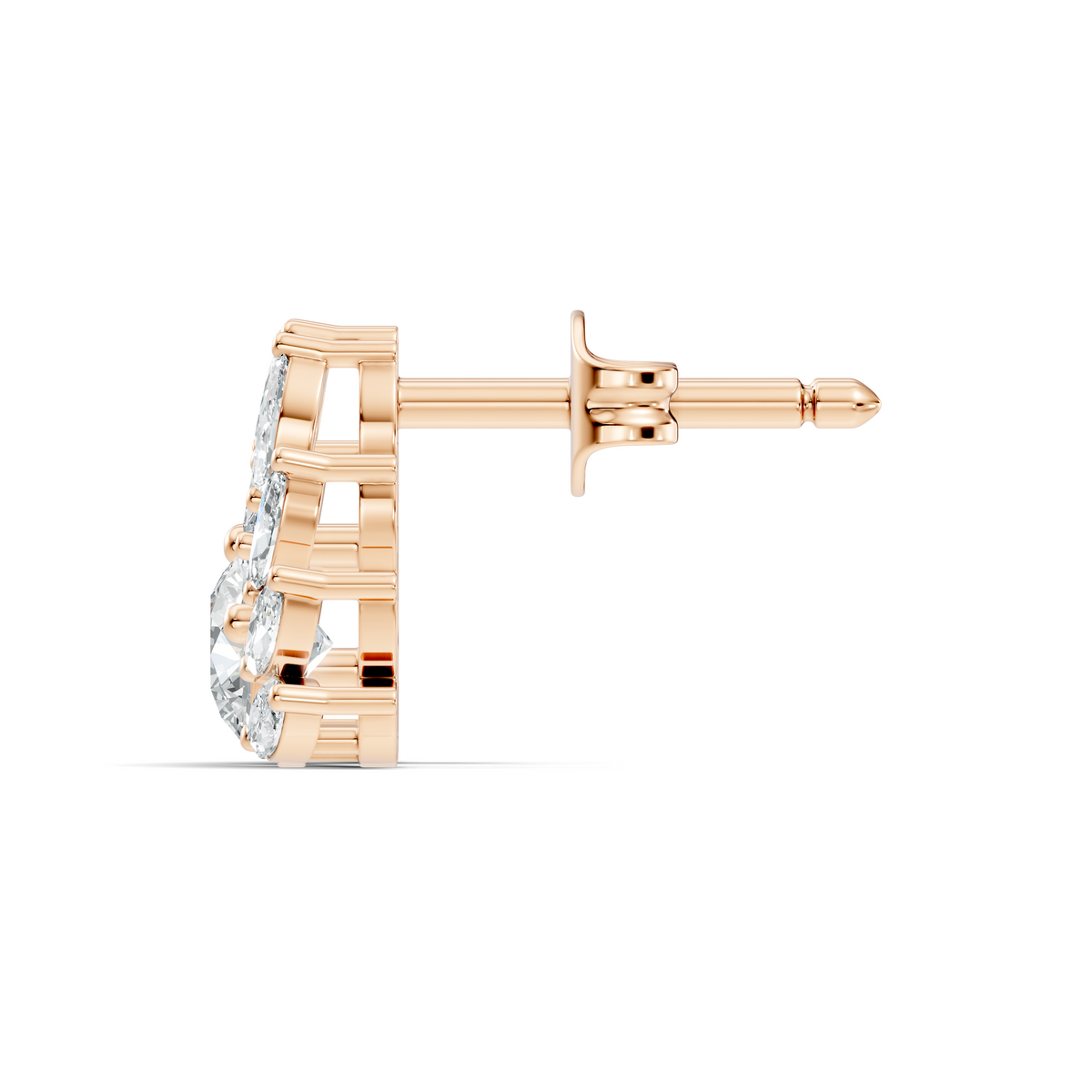 Stunning 0.82 CT Lab-Grown Diamond Earrings Classic Marquise & Round Style - HIGHCARAT DIAMONDS