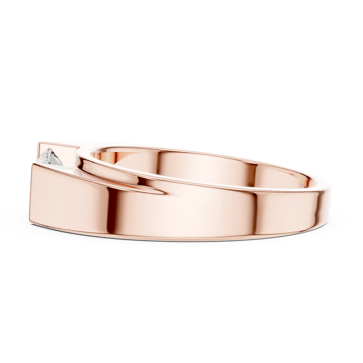 Men's Round Shapes Lab Grown Diamond 14k Solid Gold Stunning Wedding Wear Ring - HIGHCARAT DIAMONDS