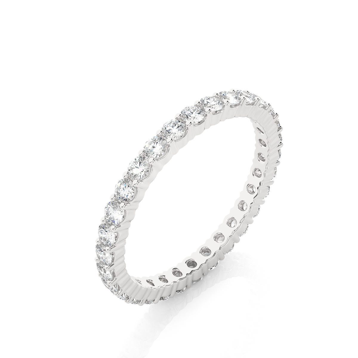 0.90 CT Lab or Natural Diamond  Full Eternity  Round Diamond Wedding Band Luxury Gift - HIGHCARAT DIAMONDS