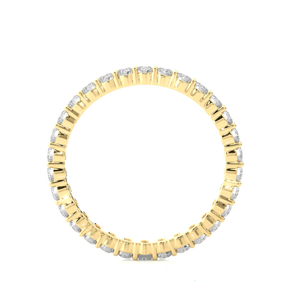 0.90 CT Lab or Natural Diamond  Full Eternity  Round Diamond Wedding Band Luxury Gift - HIGHCARAT DIAMONDS