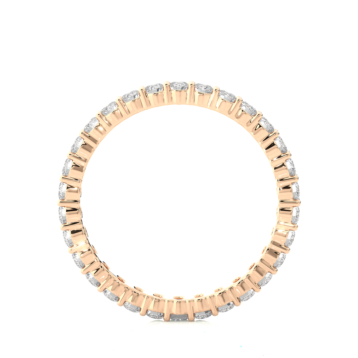 0.90 CT Lab or Natural Diamond  Full Eternity  Round Diamond Wedding Band Luxury Gift - HIGHCARAT DIAMONDS