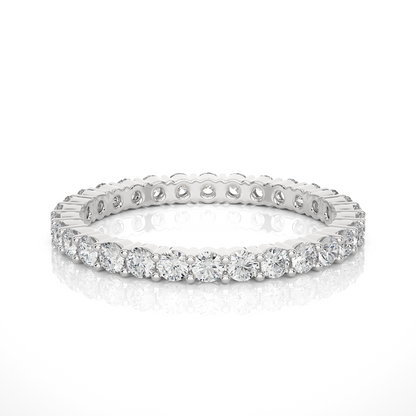 0.90 CT Lab or Natural Diamond  Full Eternity  Round Diamond Wedding Band Luxury Gift - HIGHCARAT DIAMONDS