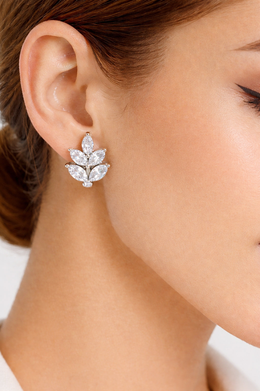 14K Solid Gold 1 Ct Marquise Cut Diamond Hoop Earrings Timeless Women's Jewelry - HIGHCARAT DIAMONDS #wearthelook