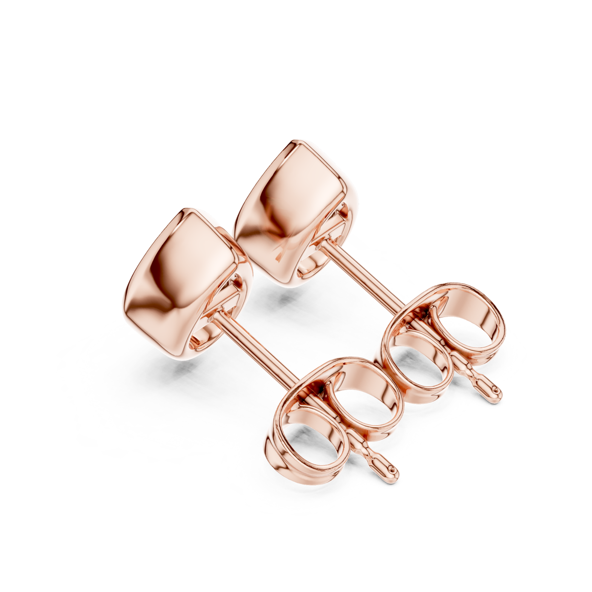 Pear Cut Lab Grown Diamond Vintage Stud Earrings