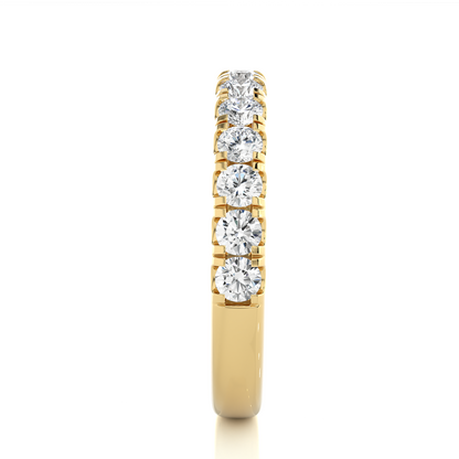 1.01 CT Labgrown Round Diamond Women's Wedding Band Stunning Eternal Sparkle - HIGHCARAT DIAMONDS