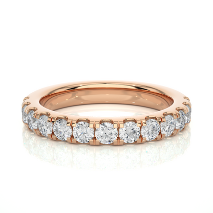 1.01 CT Labgrown Round Diamond Women's Wedding Band Stunning Eternal Sparkle - HIGHCARAT DIAMONDS