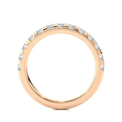 1.01 CT Labgrown Round Diamond Women's Wedding Band Stunning Eternal Sparkle - HIGHCARAT DIAMONDS