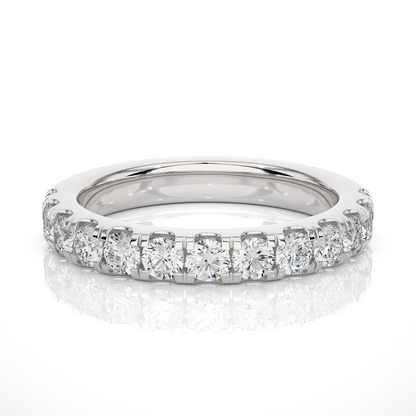 1.01 CT Labgrown Round Diamond Women's Wedding Band Stunning Eternal Sparkle - HIGHCARAT DIAMONDS