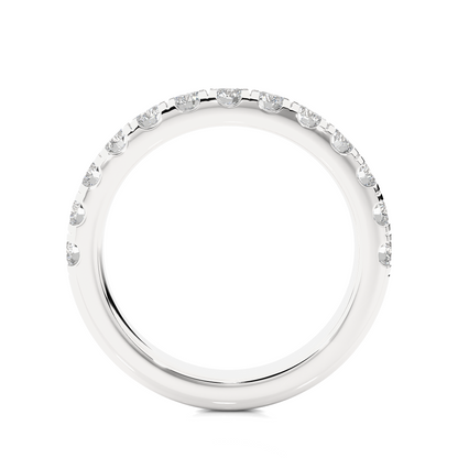 1.01 CT Labgrown Round Diamond Women's Wedding Band Stunning Eternal Sparkle - HIGHCARAT DIAMONDS