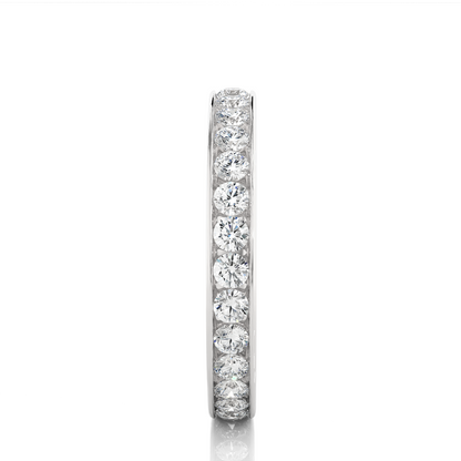 1.04 CT Round Shaped Classic Lab Grown/ Natural Diamond Eternity Band Ring Timeless Circle Of Sparkle - HIGHCARAT DIAMONDS
