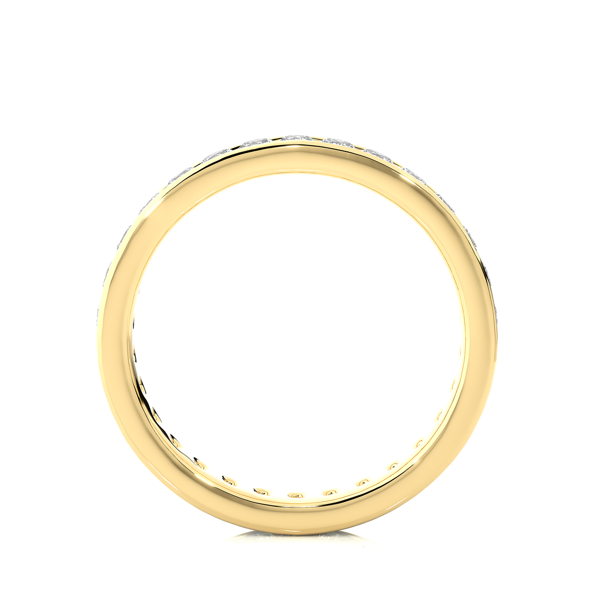 1.04 CT Round Shaped Classic Lab Grown/ Natural Diamond Eternity Band Ring Timeless Circle Of Sparkle - HIGHCARAT DIAMONDS