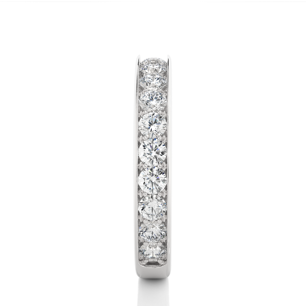 1.12 CT Minimalist Stackable Band Ring Elegant Everyday Jewelry With Round Labgrown Diamond - HIGHCARAT DIAMONDS