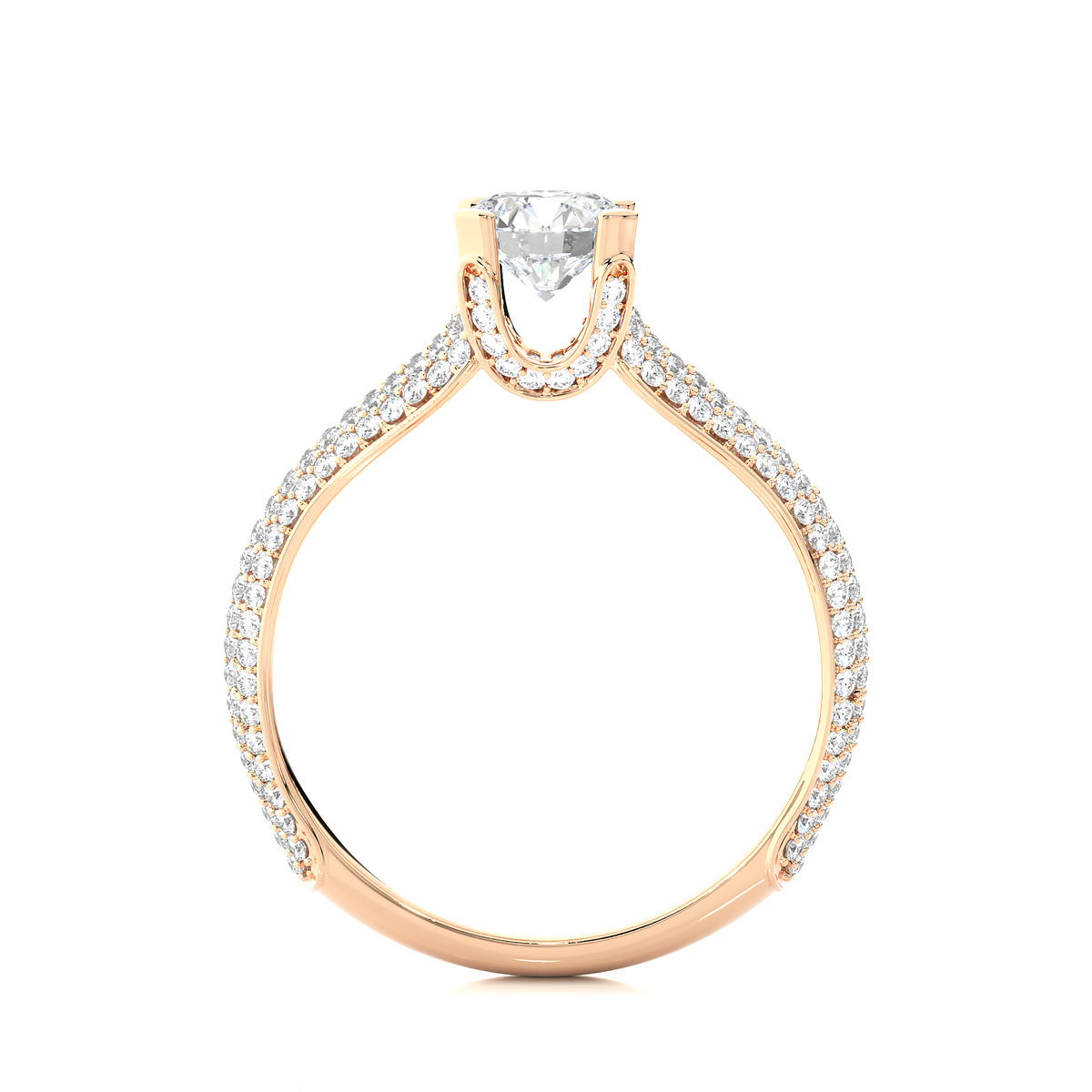 1.13 CT Colorless Round Shape Lab Grown Diamond Ring, 14K Solid Gold Perfect, Stunning proposal Ring - HIGHCARAT DIAMONDS