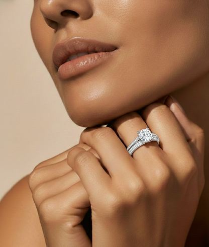 1.13 CT Colorless Round Shape Lab Grown Diamond Ring, 14K Solid Gold Perfect, Stunning proposal Ring - HIGHCARAT DIAMONDS #wearthelook