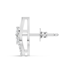 1.13 Ct Round And Pear Shape Lab Grown 7 Natural Diamond Ethically Unique Shape Earrings For Girl - HIGHCARAT DIAMONDS