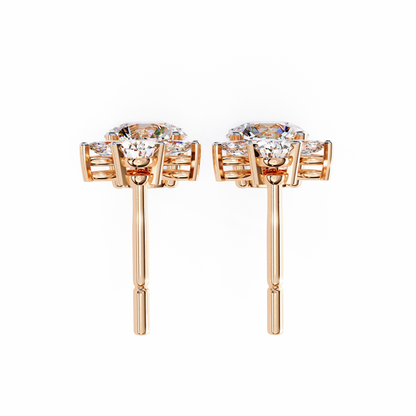 1.17Ct Round, Marquise And Pear Cut Diamond Delicate Stunning Dainty Statement Drop Bridesmaid Earring Gift For Women's - HIGHCARAT DIAMONDS