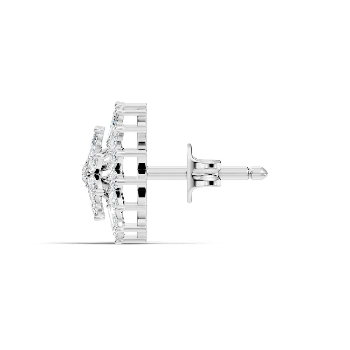 Round And Marquise Shape 1.19 Ct Natural & Lab Grown Diamond Fantastic Sizzling Diamond Earrings For Her - HIGHCARAT DIAMONDS